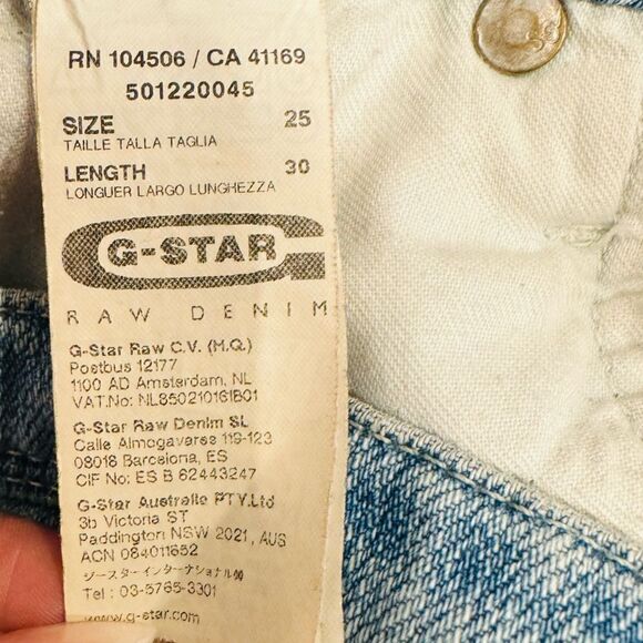 G-Star ARC Ocean 3D Tapered Jeans Size 25 x 30 - Picture 8 of 9